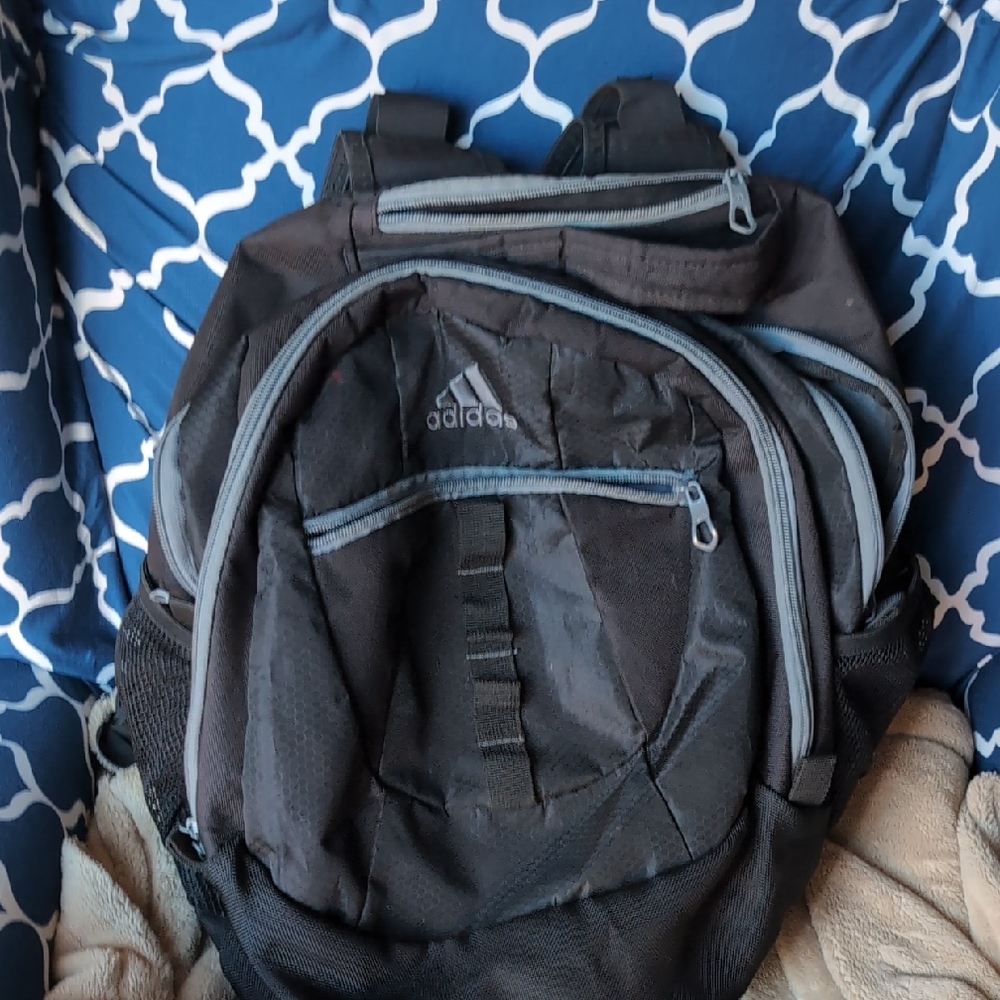 Adidas Men's Backpack in Black and Gray